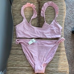 Aerie 2 piece ruffled bikini